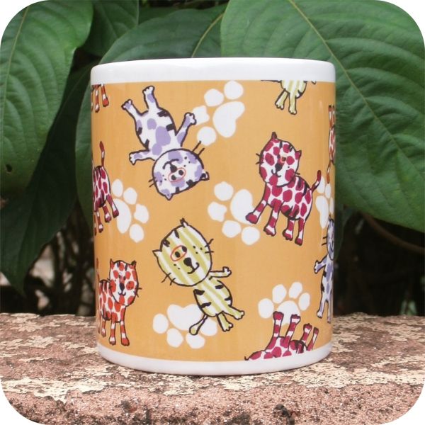 Caneca Gatinhos | Amarela