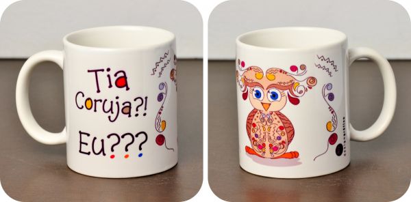 Caneca Tia Coruja