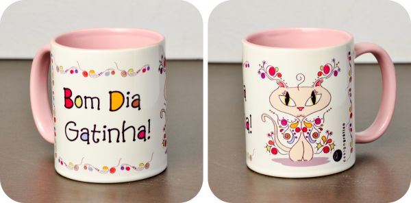 Caneca Bom Dia Gatinha Francisca