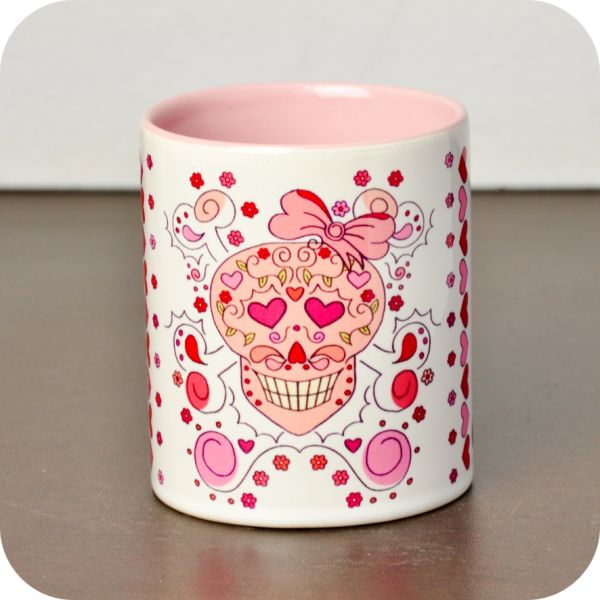 Caneca Caveirinha Rosa