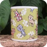 Caneca Gatinhos | Verde